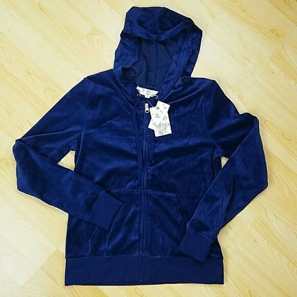 Hippie Rose Velour Jacket Junior  NWT - Picture 1 of 4